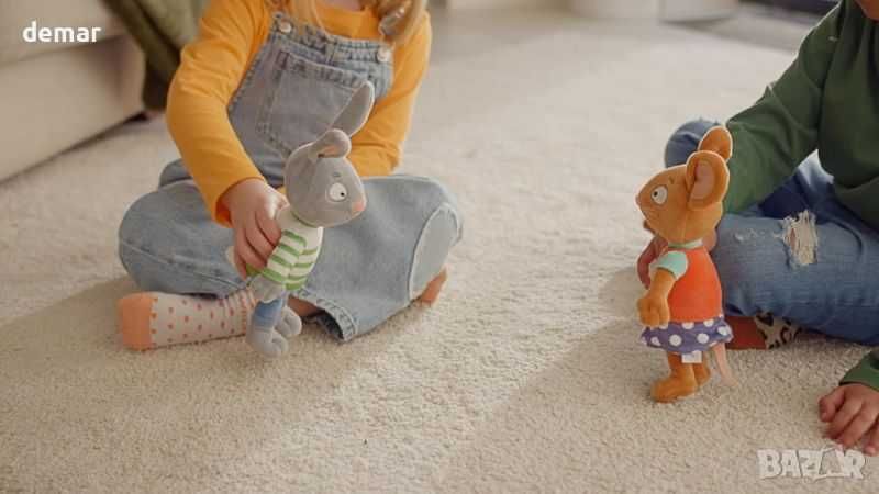 Пип и Поси 23 см плюшено плюшено мече с героя на Франки, мека играчка