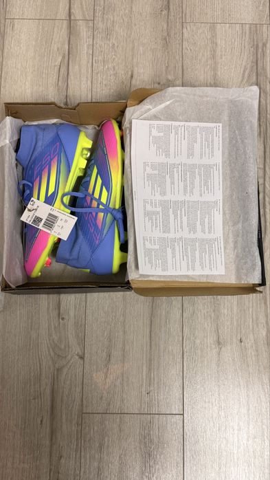 Ghete fotbal copii Adidas F50 LEAGUE FG/MG MID J, marimea 38,5