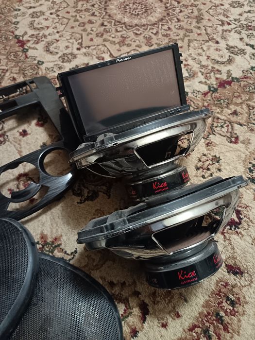 Магнитола Pioneer+колонки с панелью на джентру и ласетти.