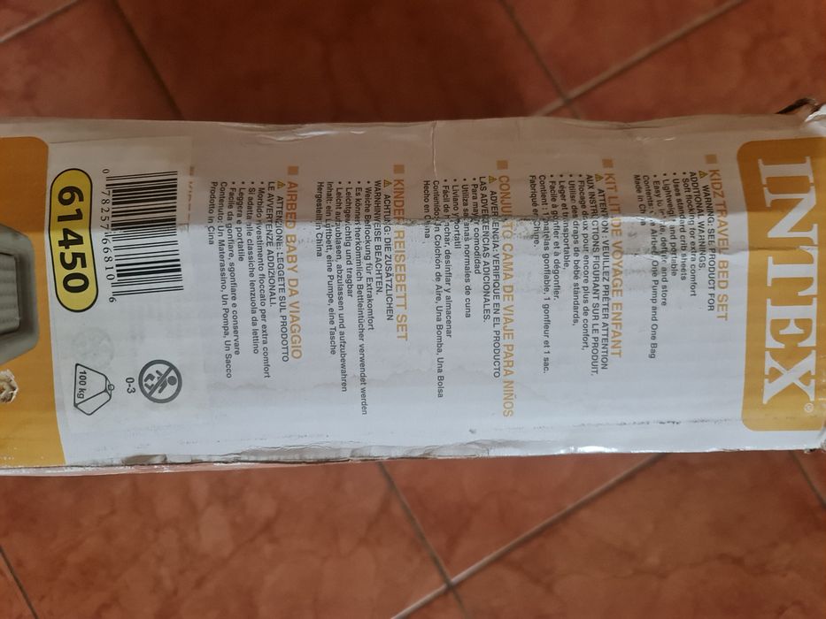 Saltea Intex pătuț pentru copii