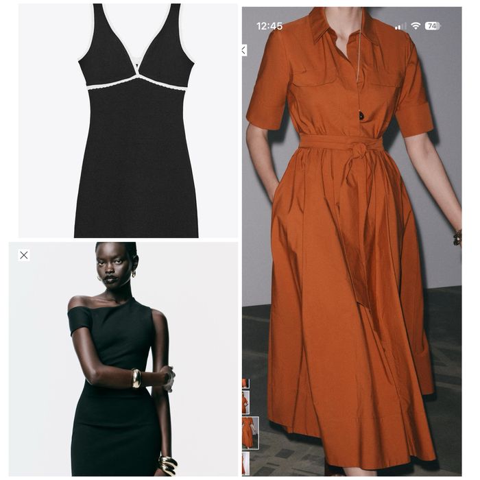 Рокли Zara размер S и М финно плетиво