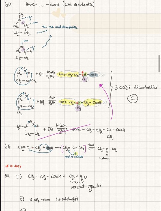 Meditatii Chimie organica Admitere Medicina