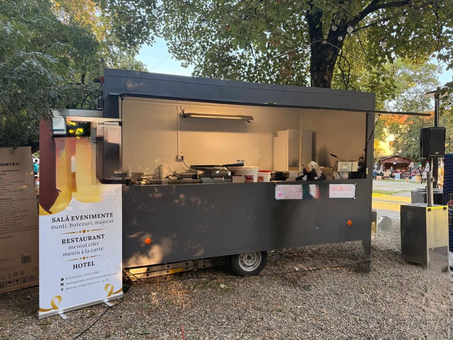 Rulota noua fast food complet utilata si mobilata gaz + curent