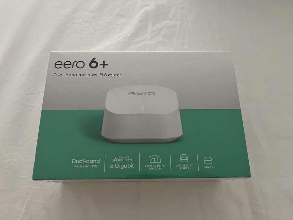 Router mesh eero 6+ complet NOU, sigilat, Amazon, Zigbee, Thread