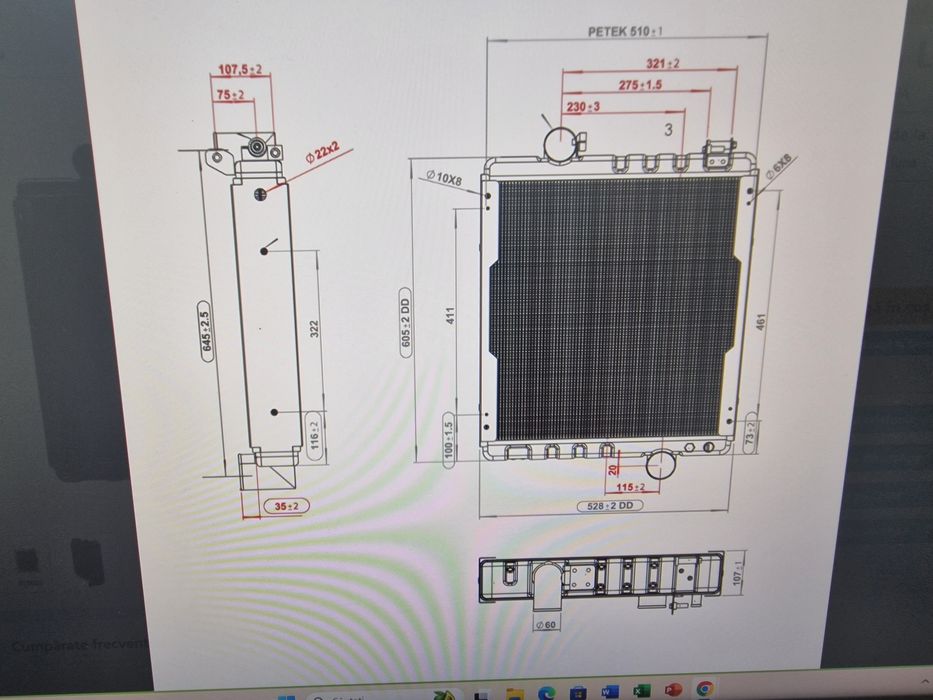Raddiator JOHN DEERE 4 randuri celule

Seria 6000	6100, 6200, 6200, 62