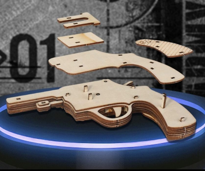 Конструктор автомат из дерева