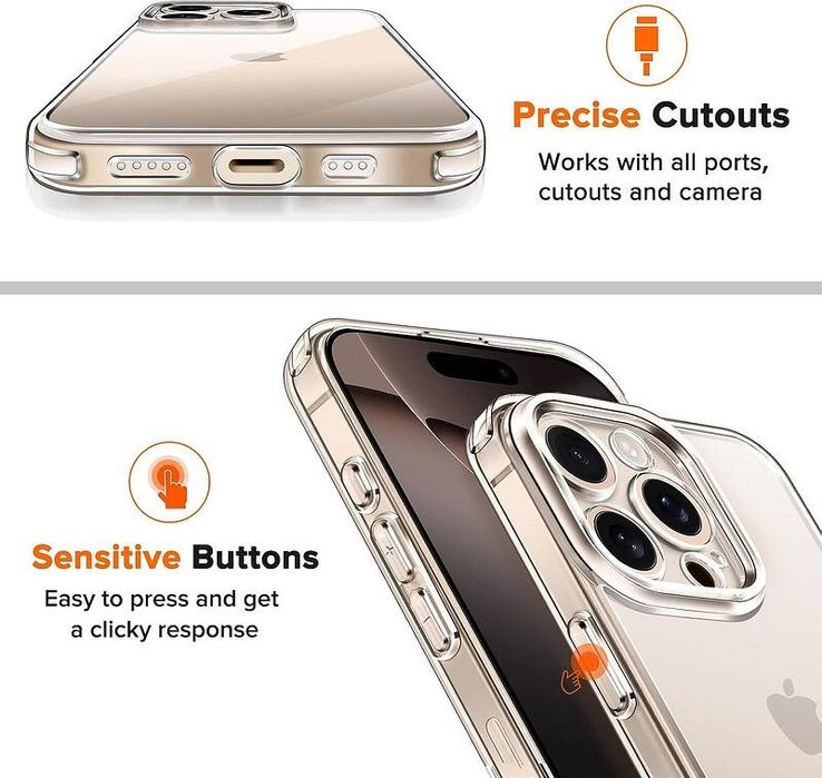 Прозрачен Кейс SPACE CASE за Apple iPhone 15 | 15 Pro | 15 Pro Max