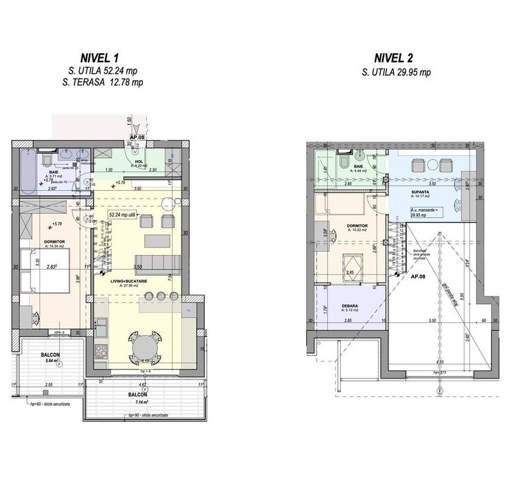 Penthouse nou - Intabulat, 82 mp - Finisat la cheie