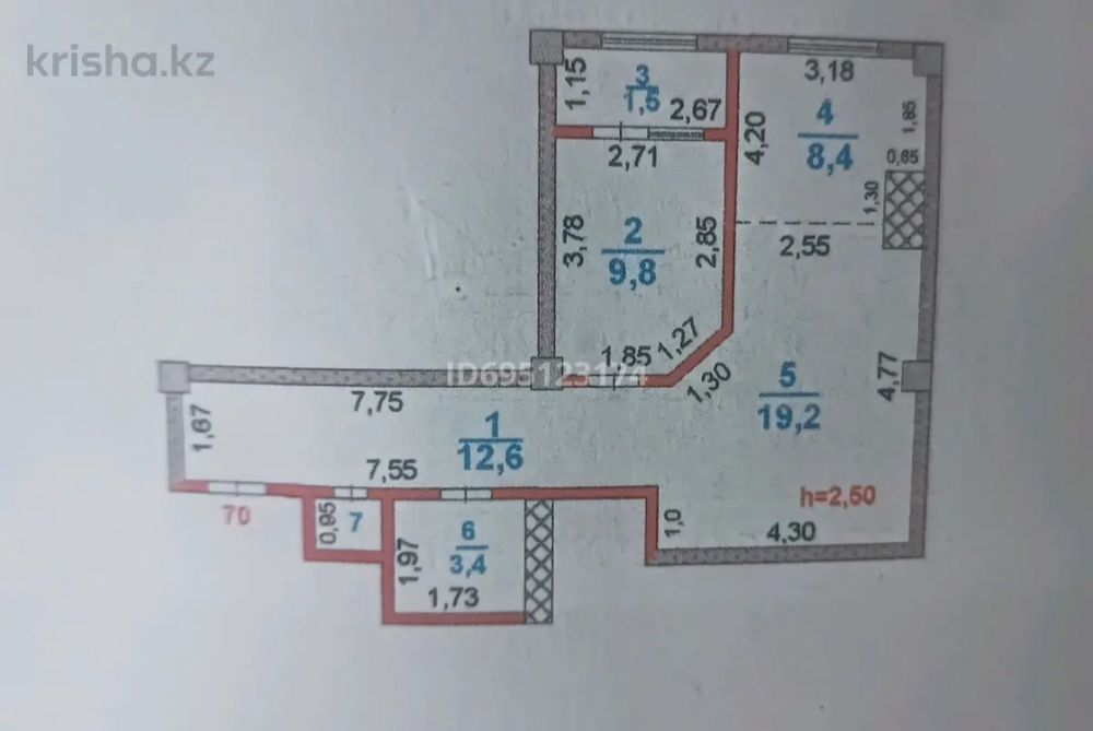 Квартира 2-х комнатная