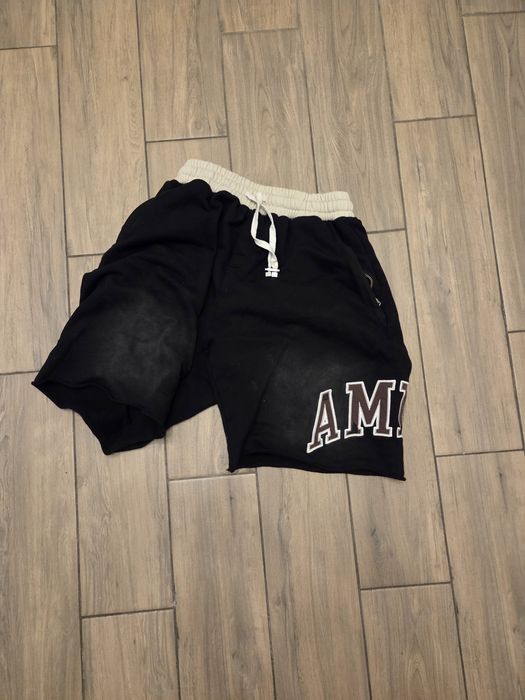 Pantaloni amiri negri cu fermoar
