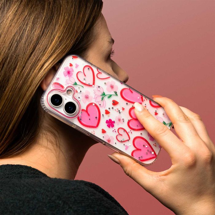 Apple iPhone 17 Pro / 17 Pro Max - Удароустойчив Кейс LOVE / Flamingo