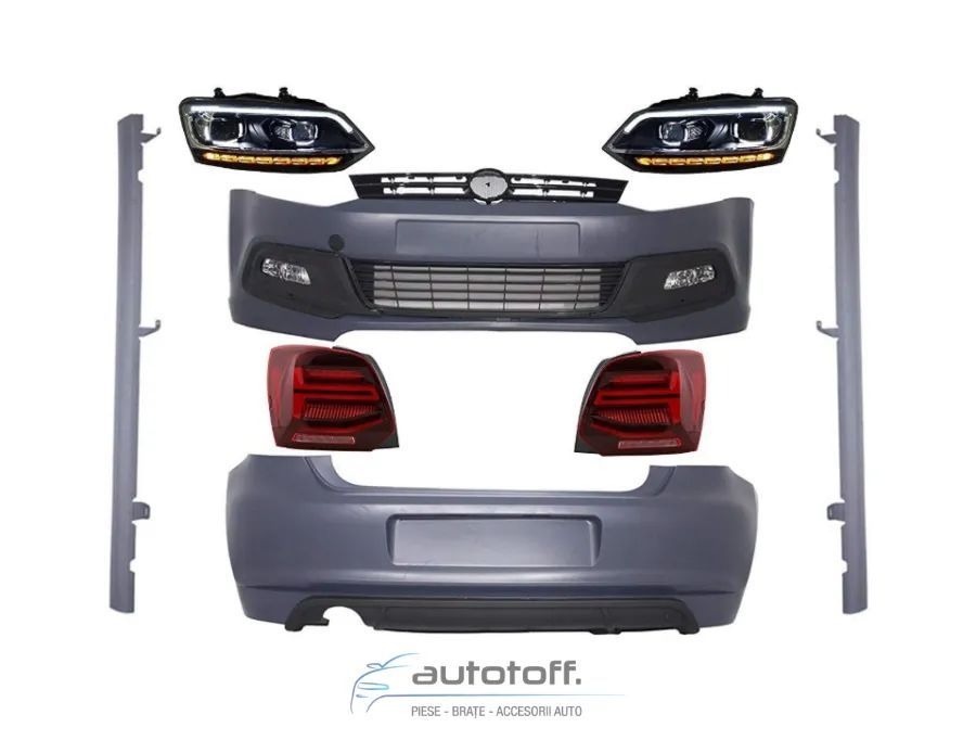 Pachet exterior compatibil cu VW Polo 6R 6C (2009-2017) R-Line Design