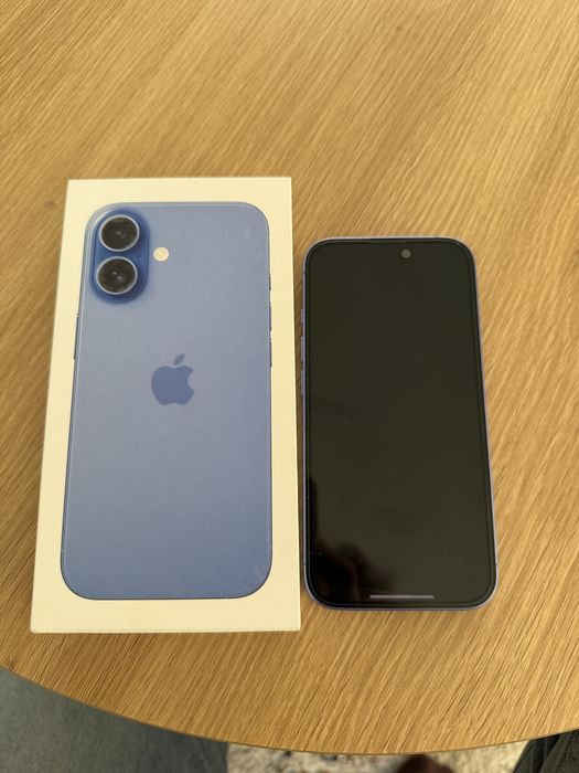 Telefon mobil Apple iPhone 16, 128GB, 5G, Ultramarine