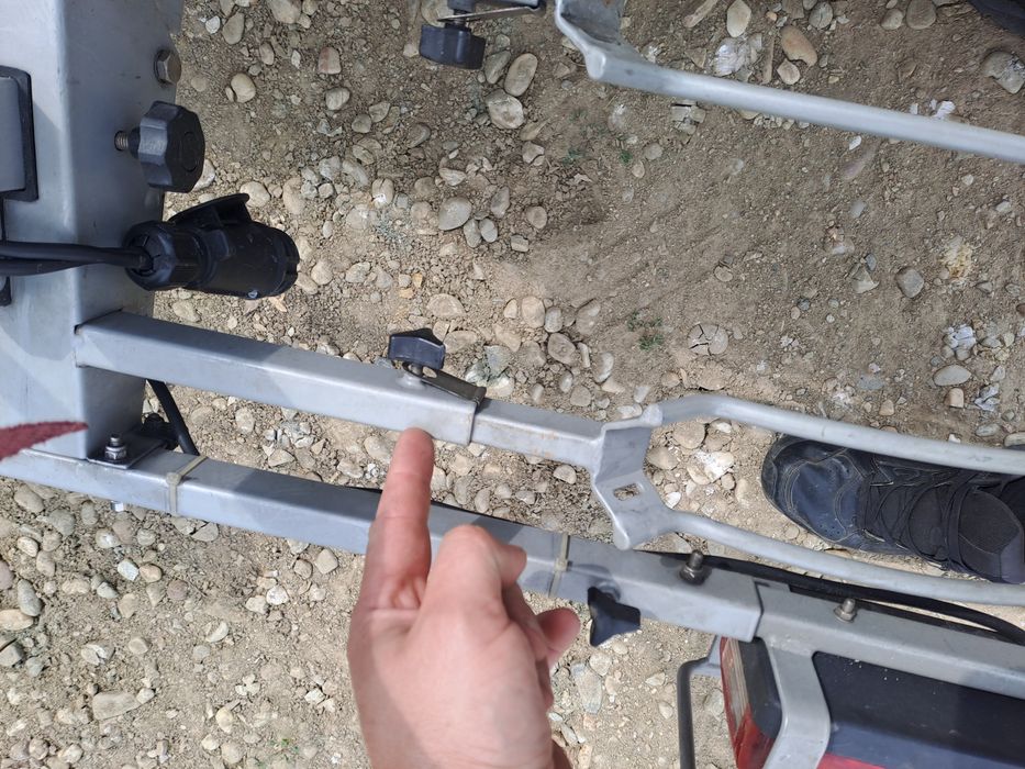 Suport de bicicleta, 2 biciclete pt carlig remorca masina Eufab thule