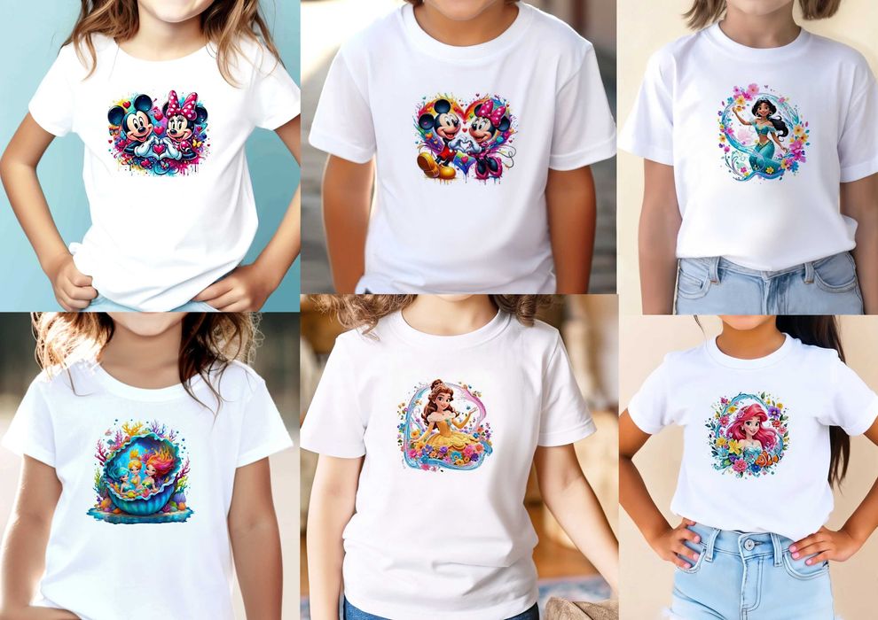 Детски тениски 100% памук,забавни щампи,персонализирани и по Ваша идея;тениски и чаши за оцветяване+боички или маркери