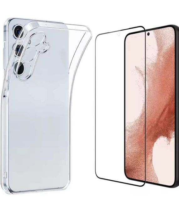 Samsung S25 FE / S25 EDGE - Husa Slim Silicon Clara + Folie Sticla