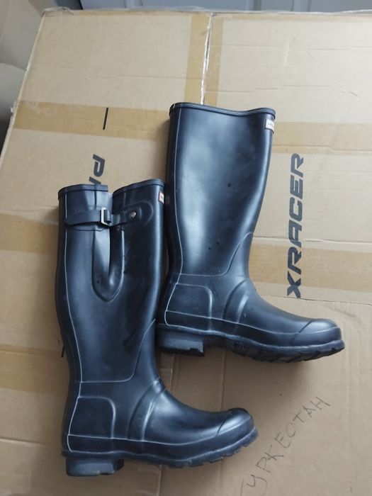 Черные резиновые сапоги Hunter Original Adjustable