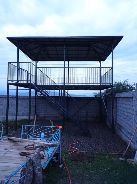 Навес том йопиш хизмати лестница  перила тапчан летний кухня га газ