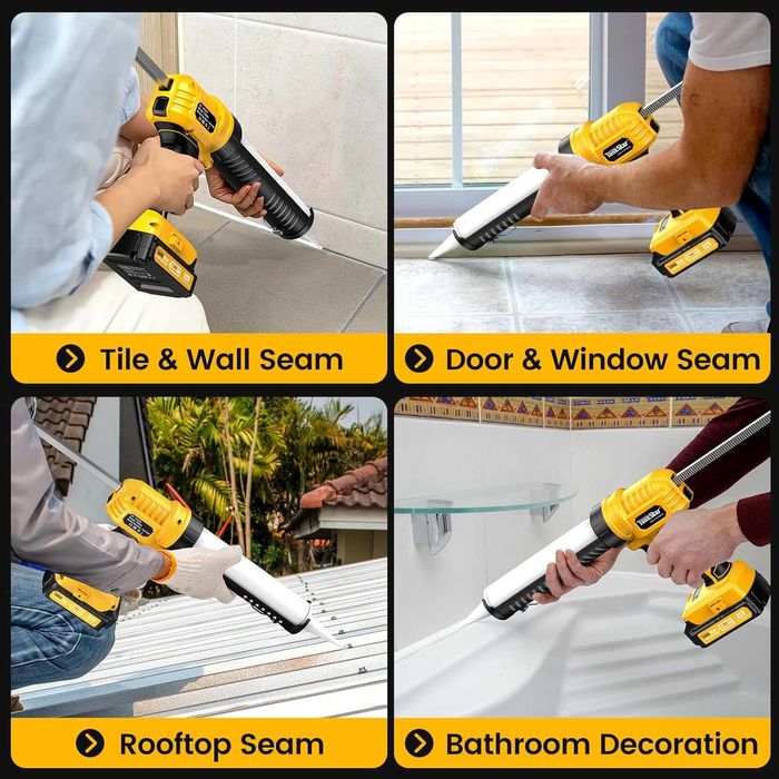 Pistol silicon etansare fără fir 6 viteze compatibil cu Makita18V