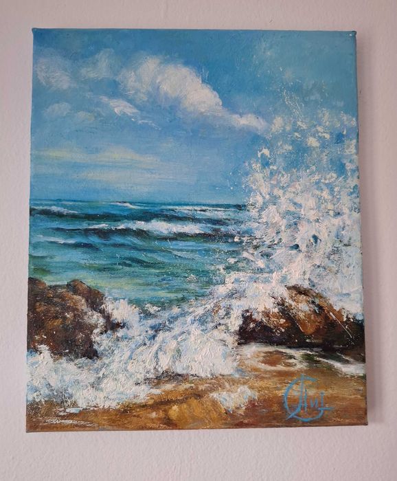 Картина " Морски пейзаж" маслена живопис