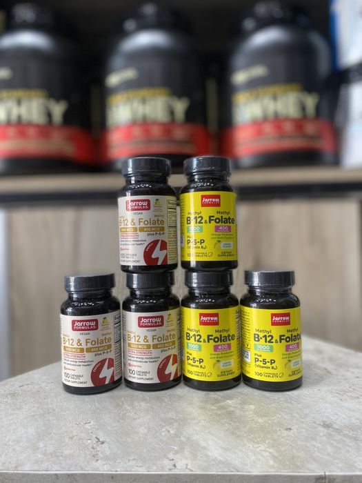 B12& Methyl Folate Jarrow formulas 400 mcg 100 chewable tablets