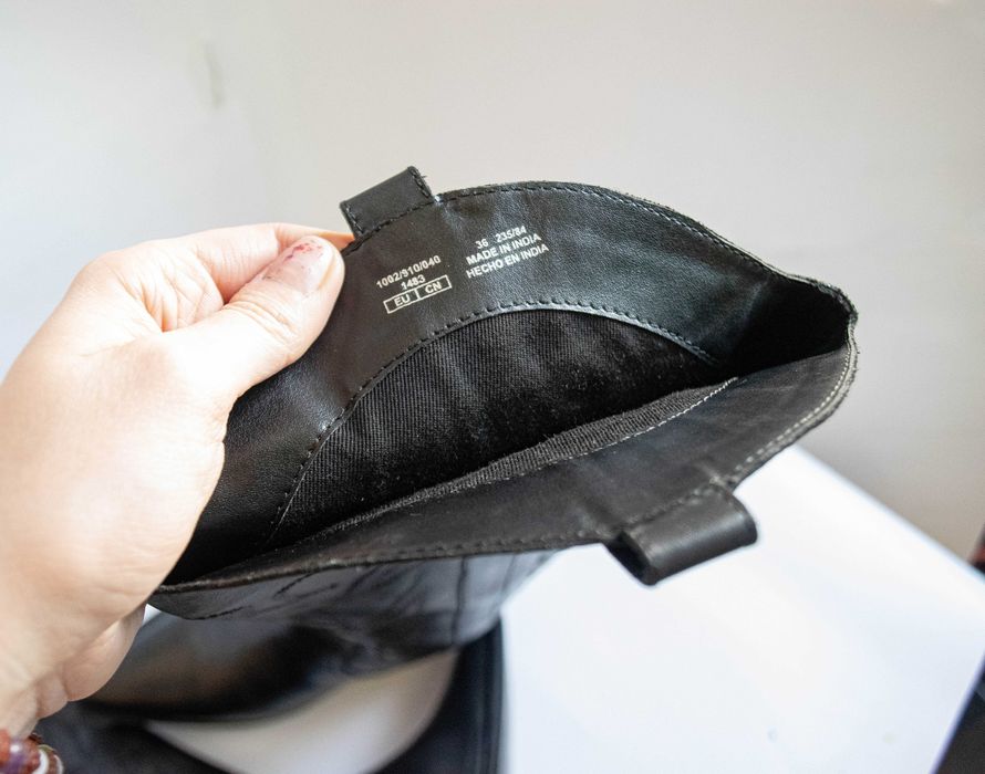 Cizme negre western cowboy piele naturala full marime 36