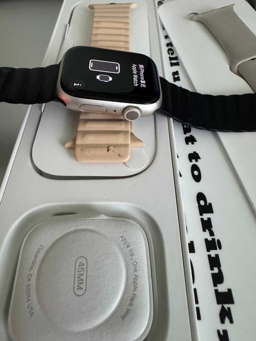 Apple watch seria 9 grey 45mm impecabil