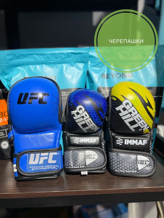 Перчатки MMA immaf черепашки кожа