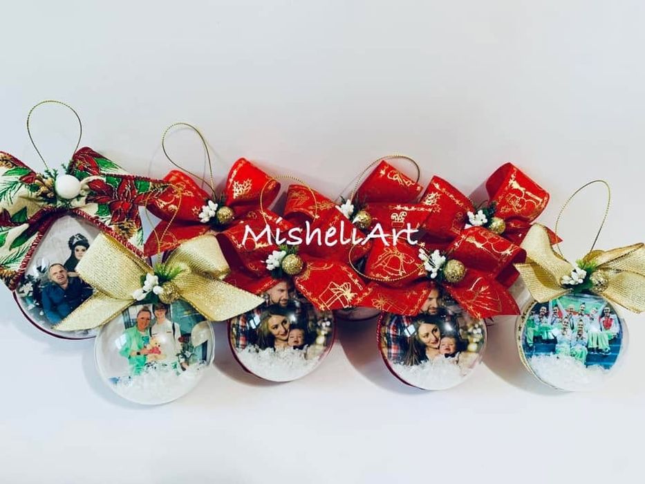 Коледна топка със снимка
