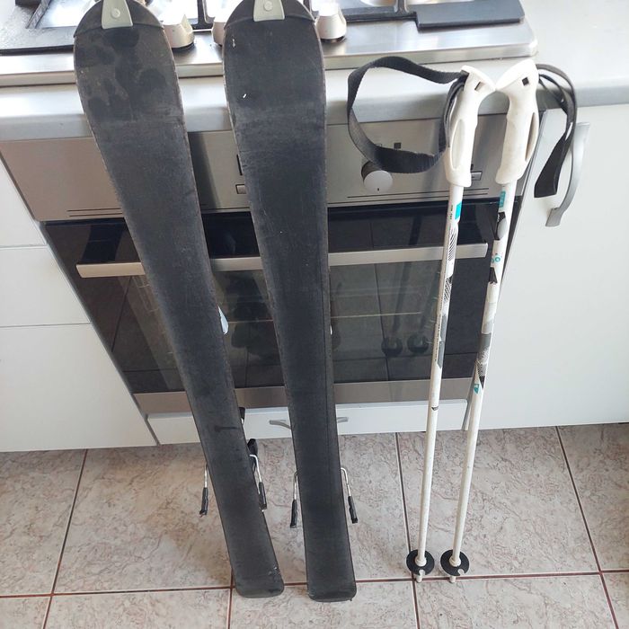 ski copii 100cm și bete 90cm