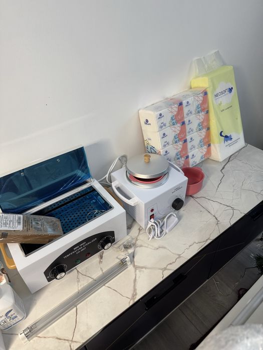 Все для мастера шугаринга, в одни руки. Воскоплав, сухожар, лампа