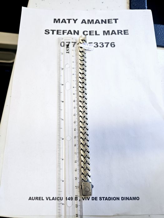 Vand bratara din argint 925 49.33 g cod 627