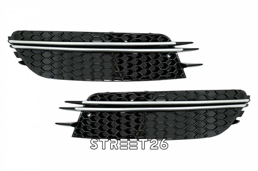 Grile Laterale Audi A6 C7 Pre-Facelift (11-14) Negru Lucios fara ACC