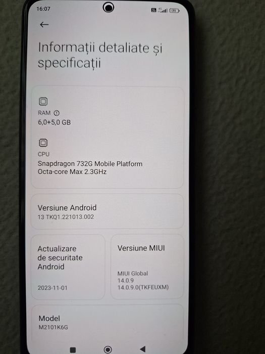 Vând Xiaomi redmi note 10 pro 6/128 gb, in stare buna