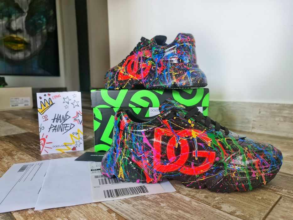 Sneakersi,Adidasi 44,5 Originali Dolce & Gabbana model Unicat,Piele