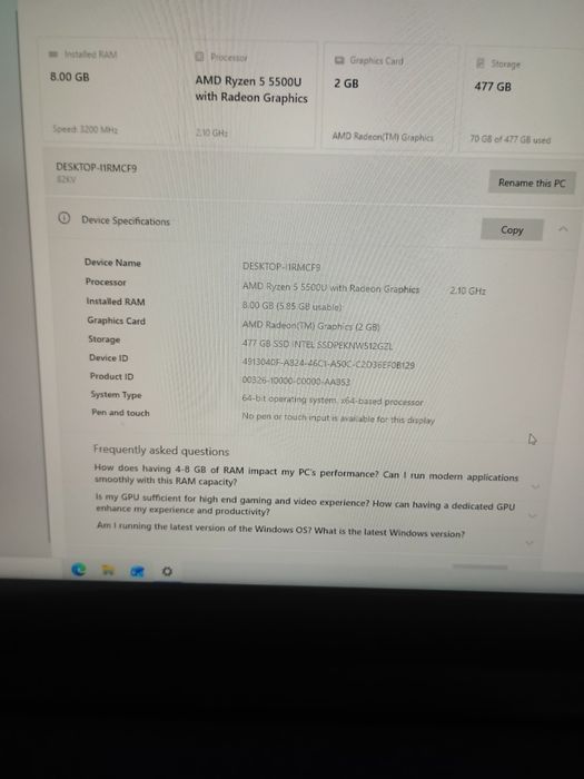 Leptop Lenovo IdealPad 3 17ALC6