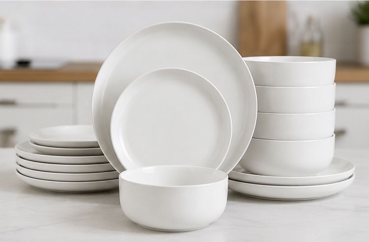 Set vesela 18 piese alb