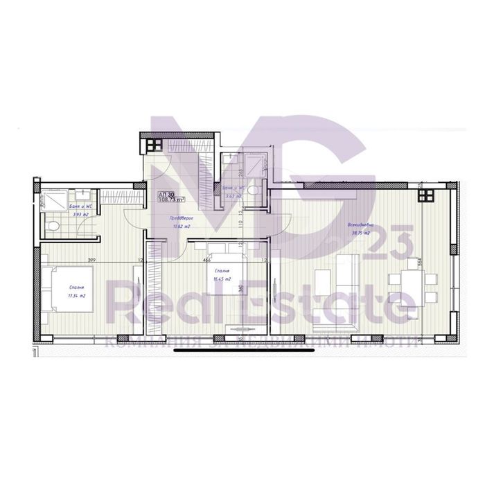 Просторен тристаен с панорамна гледка към Родопите до Марица Гардънс!