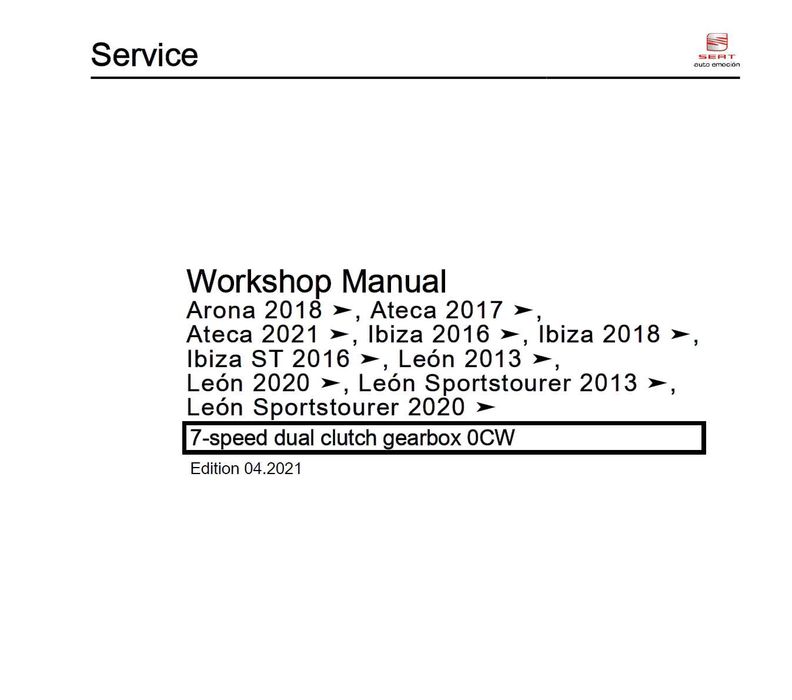 Stick USB cu manual complet de service Seat Arona