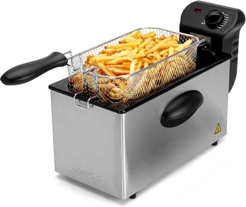Clatronic FR 3586, маслен фритюрник, 3л, 2000W, инокс