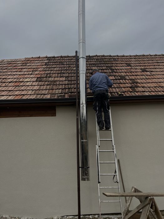 Horn din inox cos de fum facem la comada