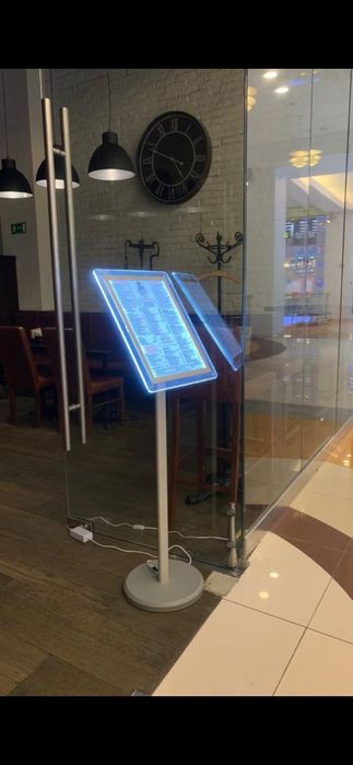 Световой Стойка рекламная инфо ценник меню информационные подставки