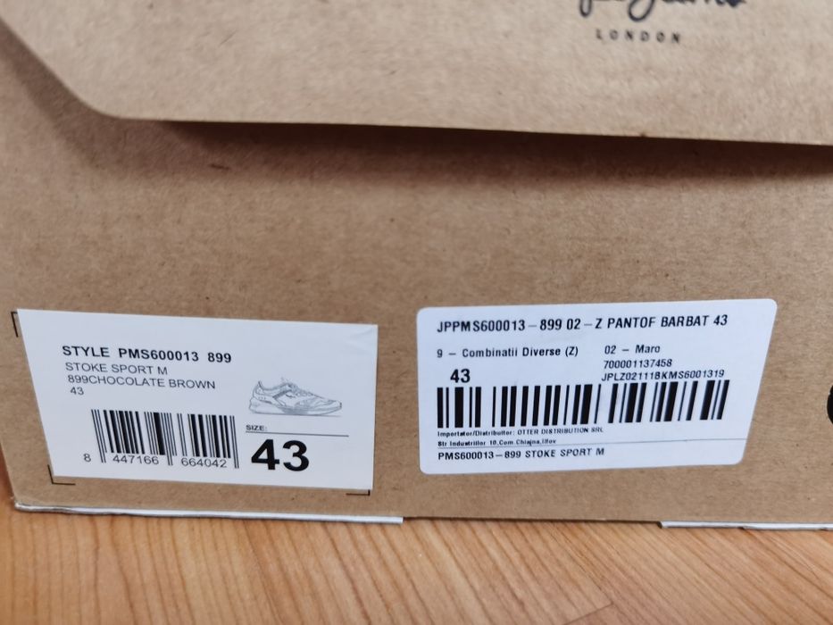 Sneakers Pepe Jeans premium, piele, NOI, 43