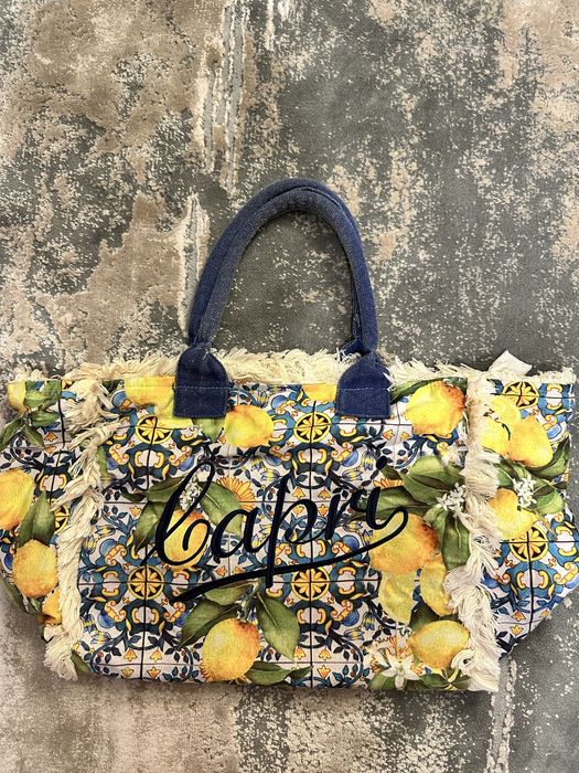 Лятна чанта Capri Стил  Dolce Vita с лимони