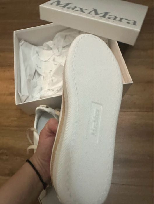 Max Mara Sneakers Tuner alb, noi, 38 1/2