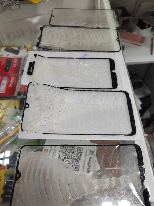 замена основного стекла дисплея телефона samsung, oppo, vivo, huawei,