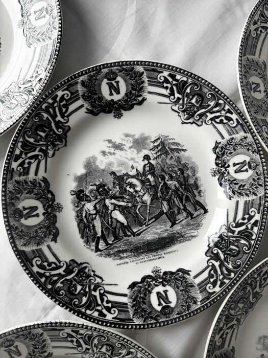 Set de 12 Farfurii Colecție Napoleon - Boch Frères La Louvière (Belgia)