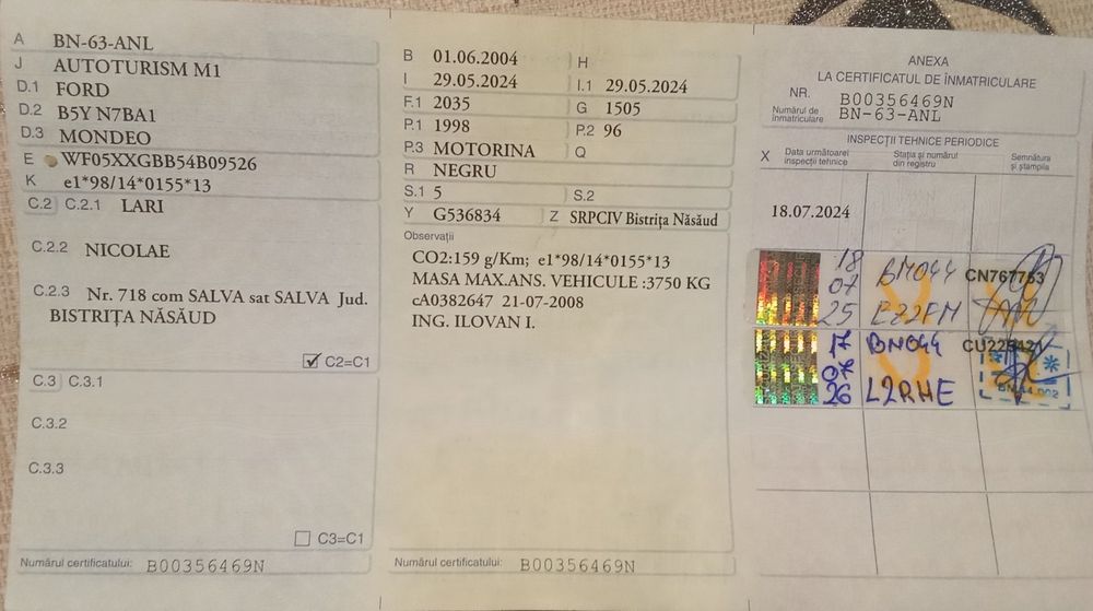 FORD Mondeo 2004 — imagine 4