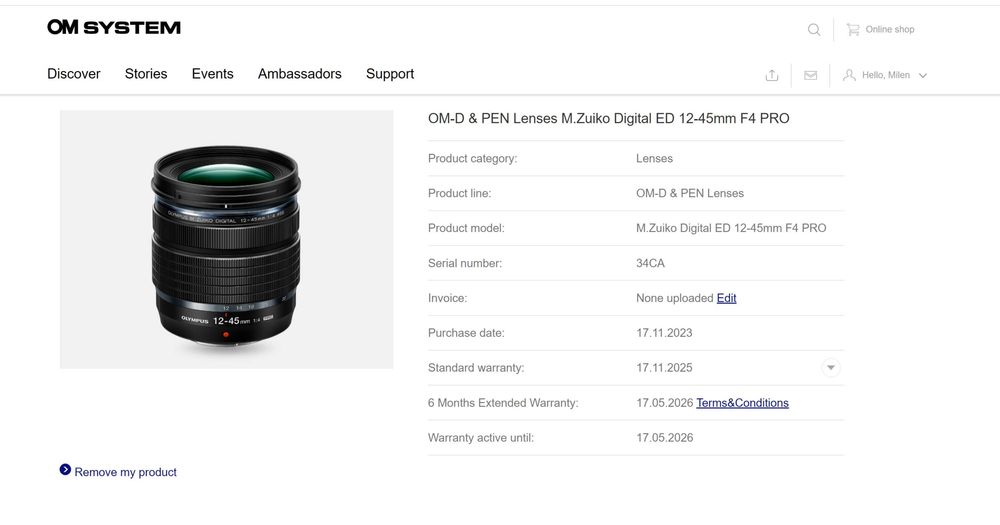 OM System 12-45 F4 Pro