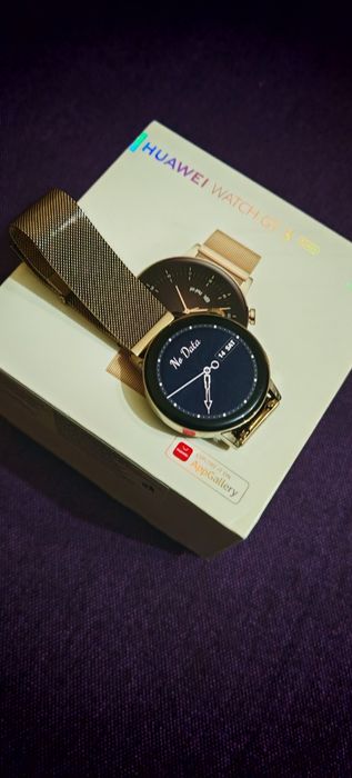 Ceas Huawei GT 3 gold milanese